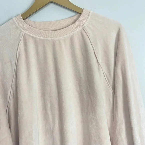Aerie Blush Velour Sweatshirt - Picture 6 of 13